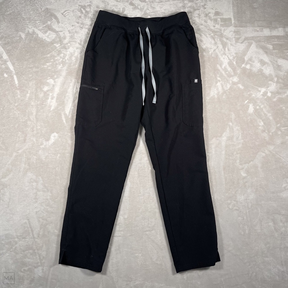 FIGS Women's Scrub Pants Skinny Yola Healthcare Cargo Pockets	XL/T (Tall) Black